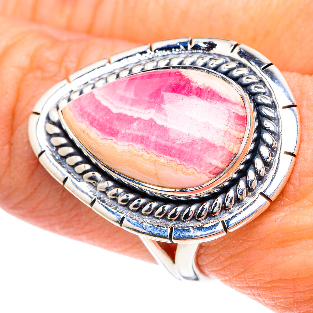 Rhodochrosite Rings handcrafted by Ana Silver Co - RING92373