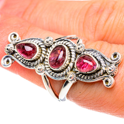 Pink Tourmaline Rings handcrafted by Ana Silver Co - RING92374