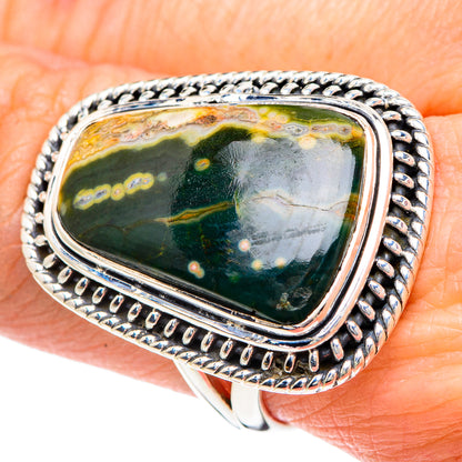 Ocean Jasper Rings handcrafted by Ana Silver Co - RING92393