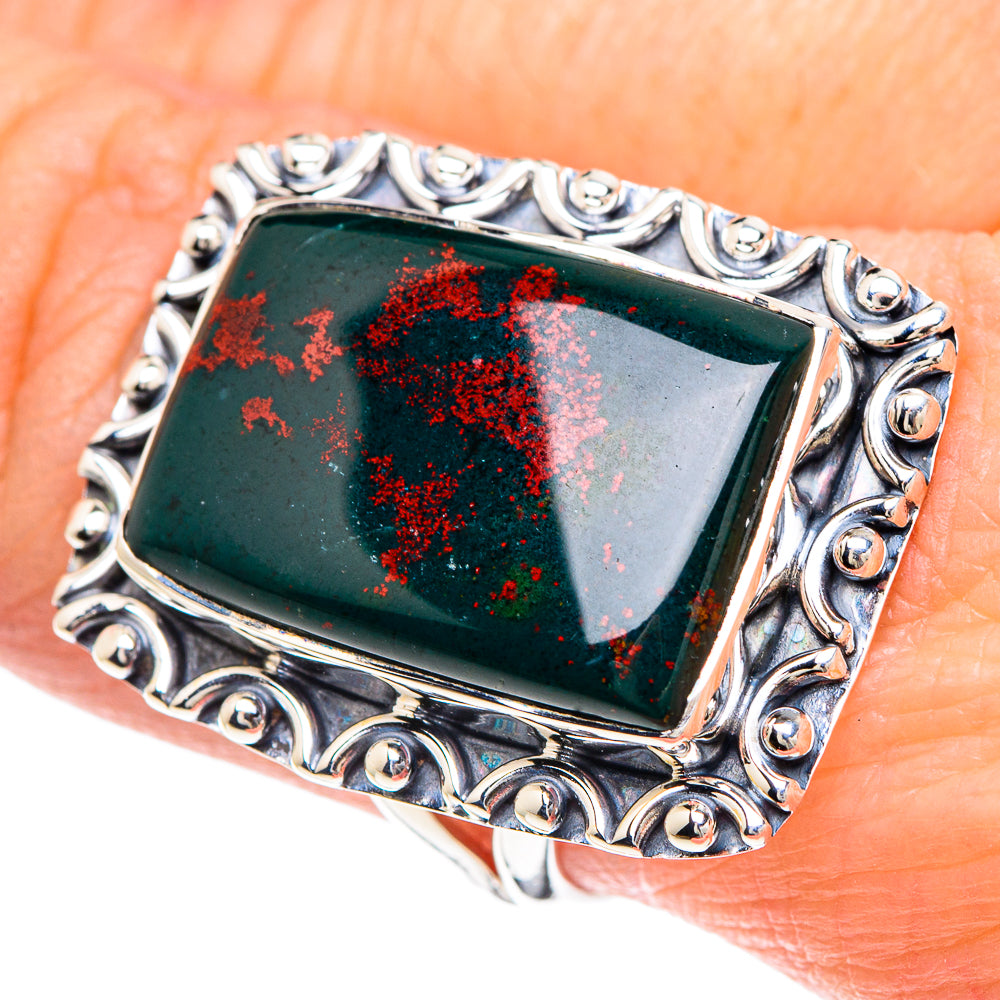 Bloodstone Rings handcrafted by Ana Silver Co - RING92397