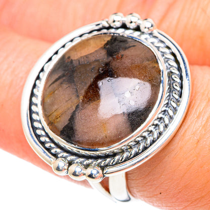 Chiastolite Rings handcrafted by Ana Silver Co - RING92400