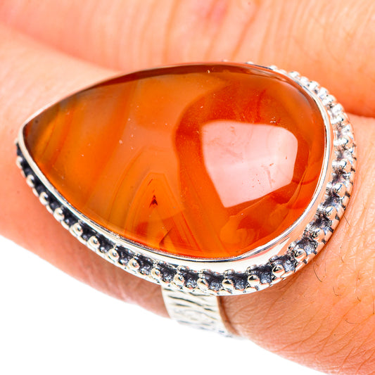 Carnelian Rings handcrafted by Ana Silver Co - RING92403