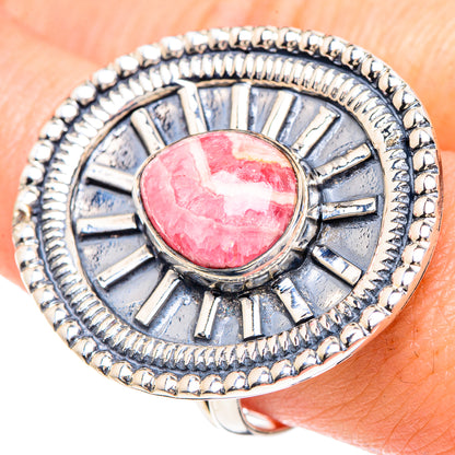 Rhodochrosite Rings handcrafted by Ana Silver Co - RING92405