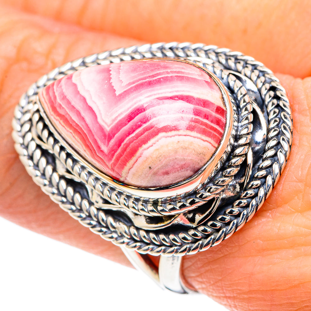 Rhodochrosite Rings handcrafted by Ana Silver Co - RING92406
