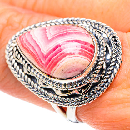 Rhodochrosite Rings handcrafted by Ana Silver Co - RING92406