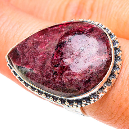Russian Eudialyte Rings handcrafted by Ana Silver Co - RING92407