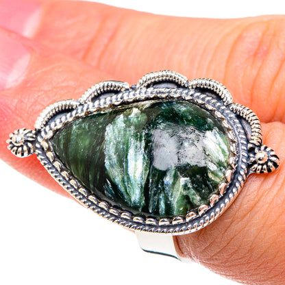 Seraphinite Rings handcrafted by Ana Silver Co - RING92421