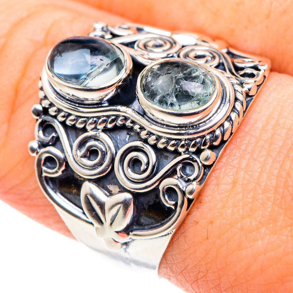 Aquamarine Rings handcrafted by Ana Silver Co - RING92423