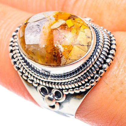Brecciated Mookaite Rings handcrafted by Ana Silver Co - RING92432