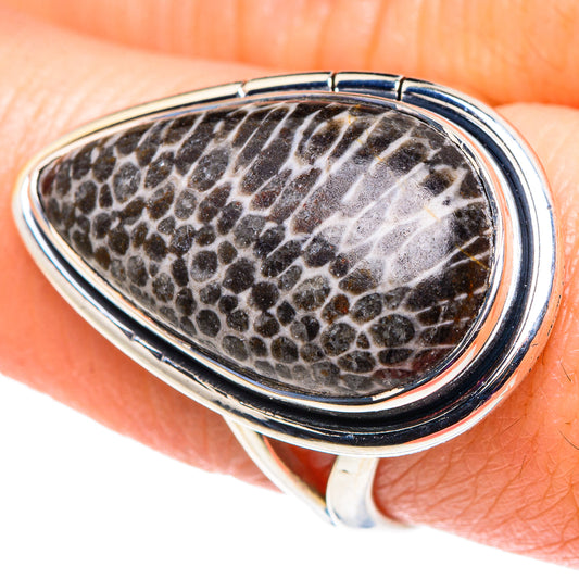 Stingray Coral Rings handcrafted by Ana Silver Co - RING92440