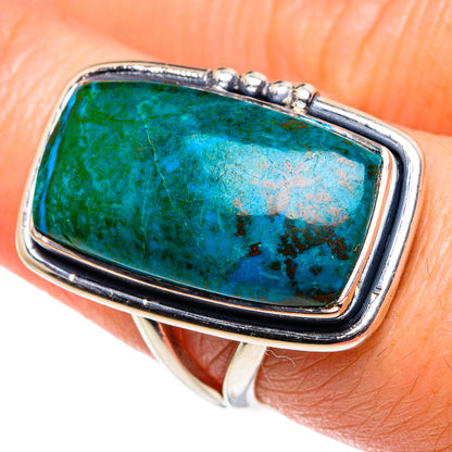 Chrysocolla Rings handcrafted by Ana Silver Co - RING92443