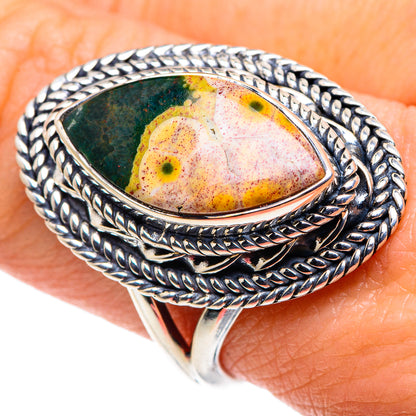 Ocean Jasper Rings handcrafted by Ana Silver Co - RING92444
