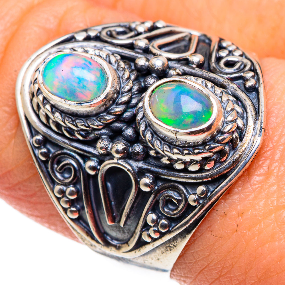 Ethiopian Opal Rings handcrafted by Ana Silver Co - RING92445