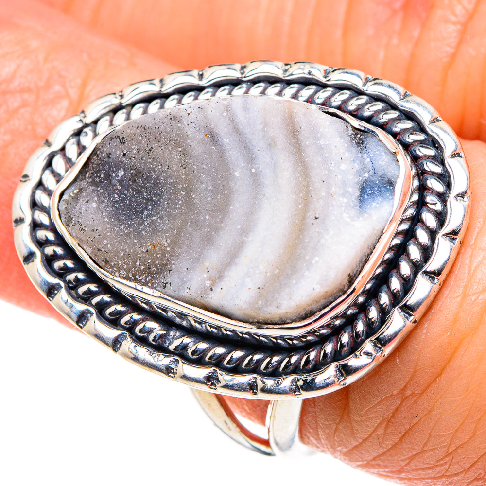 Desert Druzy Rings handcrafted by Ana Silver Co - RING92448