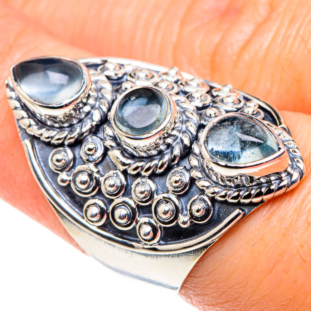 Aquamarine Rings handcrafted by Ana Silver Co - RING92451