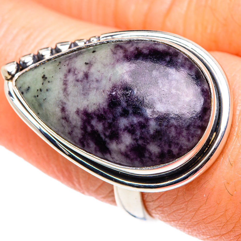Lepidolite Rings handcrafted by Ana Silver Co - RING92463