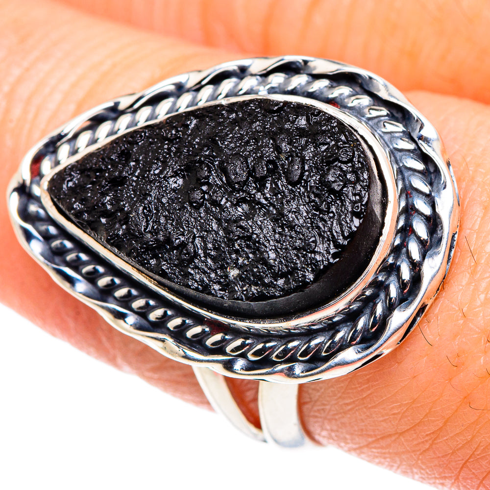 Tektite Rings handcrafted by Ana Silver Co - RING92465