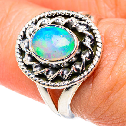 Ethiopian Opal Rings handcrafted by Ana Silver Co - RING92468