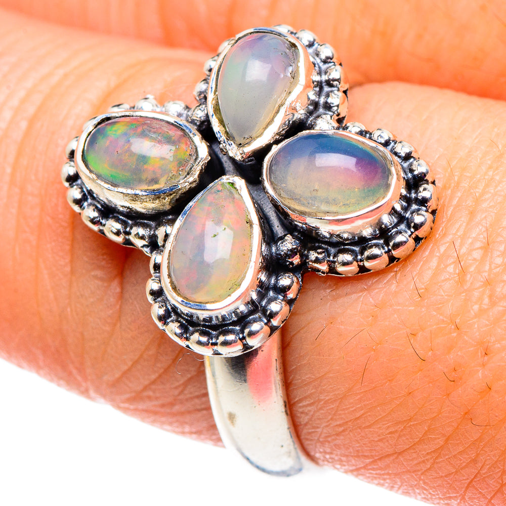 Ethiopian Opal Rings handcrafted by Ana Silver Co - RING92469