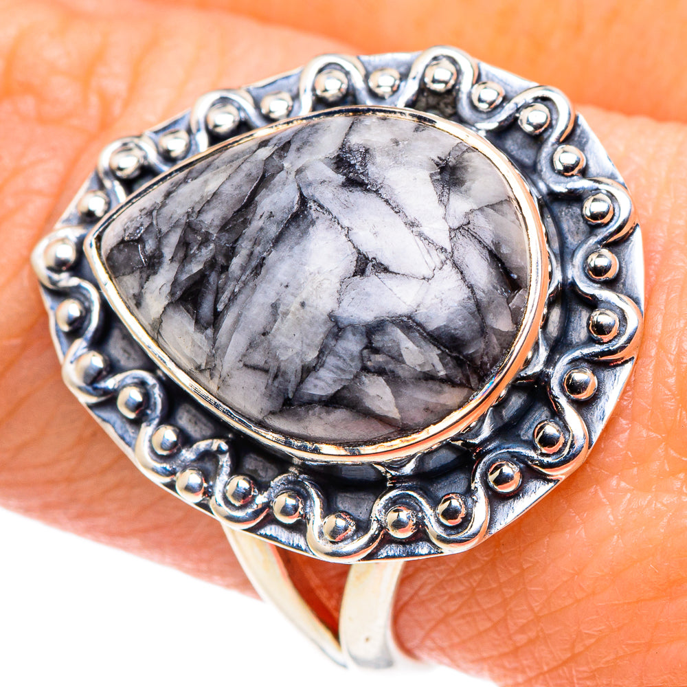 Pinolith Jasper Rings handcrafted by Ana Silver Co - RING92470