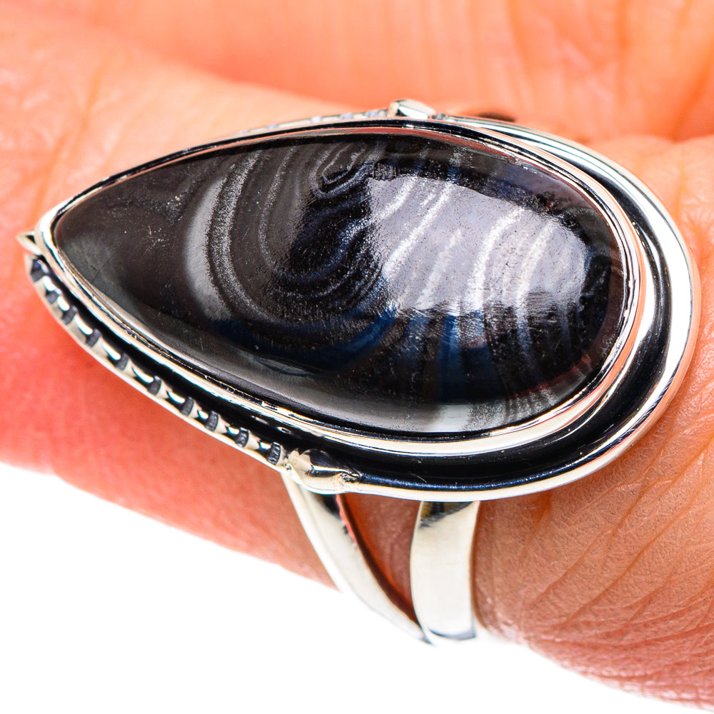 Psilomelane Rings handcrafted by Ana Silver Co - RING92485