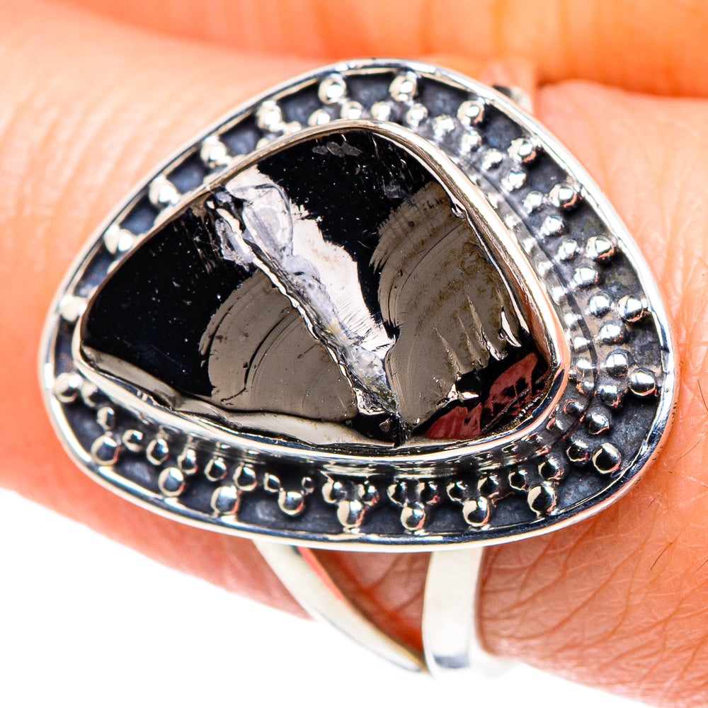 Shungite Rings handcrafted by Ana Silver Co - RING92486