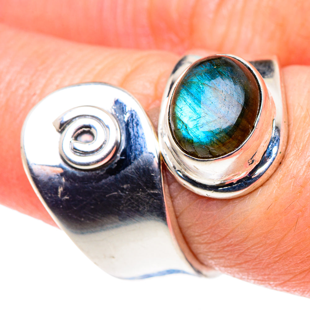 Labradorite Rings handcrafted by Ana Silver Co - RING92490