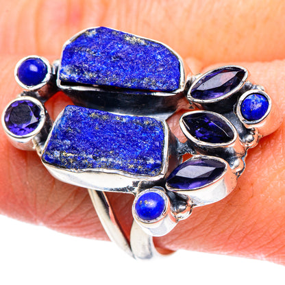Lapis Lazuli Rings handcrafted by Ana Silver Co - RING92492