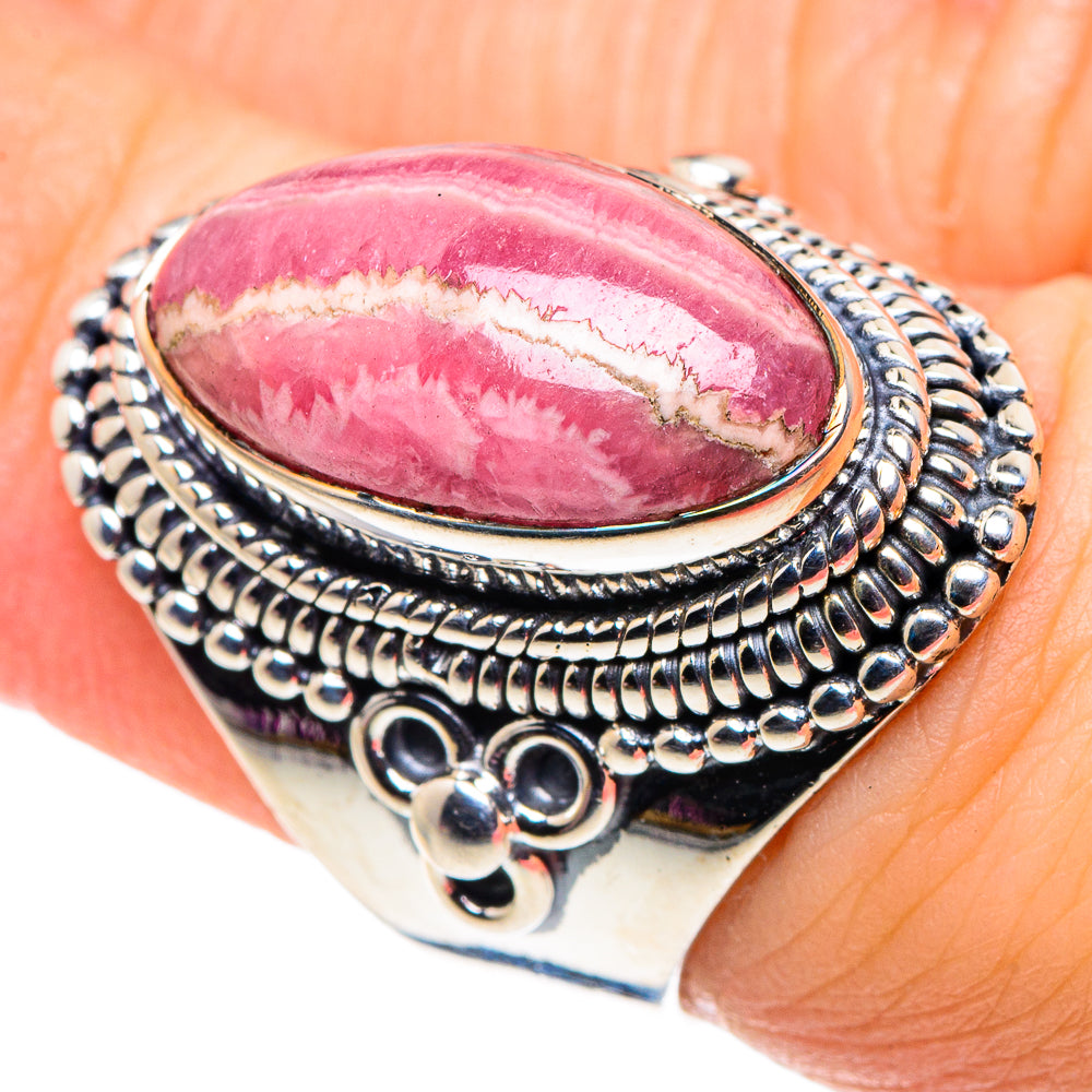 Rhodochrosite Rings handcrafted by Ana Silver Co - RING92499