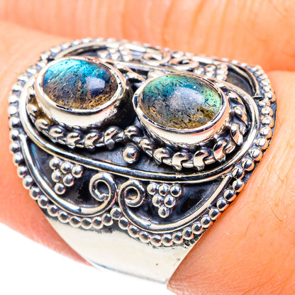 Labradorite Rings handcrafted by Ana Silver Co - RING92507