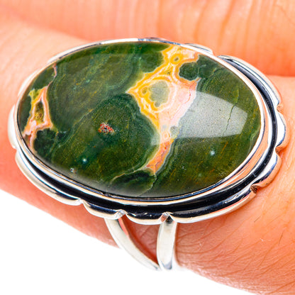 Ocean Jasper Rings handcrafted by Ana Silver Co - RING92509