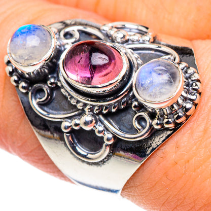 Pink Tourmaline Rings handcrafted by Ana Silver Co - RING92512