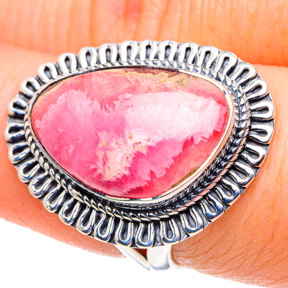 Rhodochrosite Rings handcrafted by Ana Silver Co - RING92513