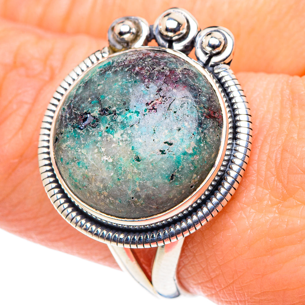 Ruby Fuchsite Rings handcrafted by Ana Silver Co - RING92522