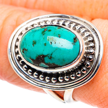 Tibetan Turquoise Rings handcrafted by Ana Silver Co - RING92523