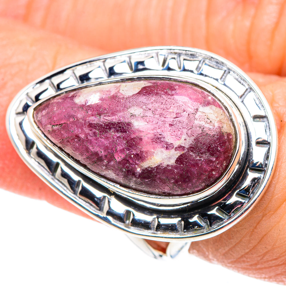 Lepidolite Rings handcrafted by Ana Silver Co - RING92526