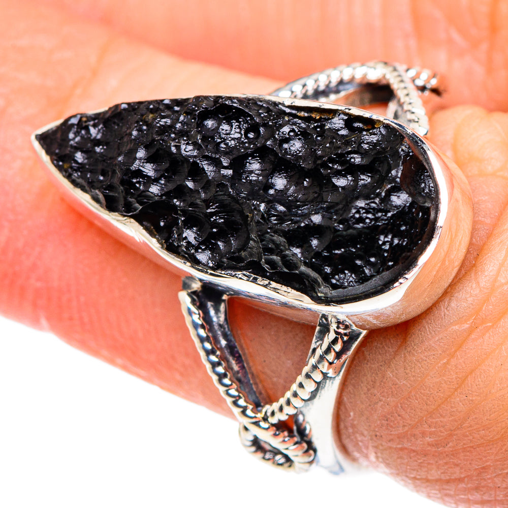 Tektite Rings handcrafted by Ana Silver Co - RING92528