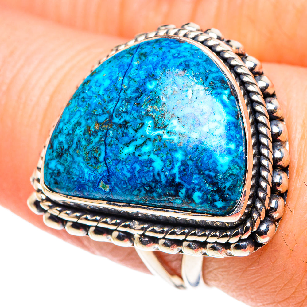 Chrysocolla Rings handcrafted by Ana Silver Co - RING92533