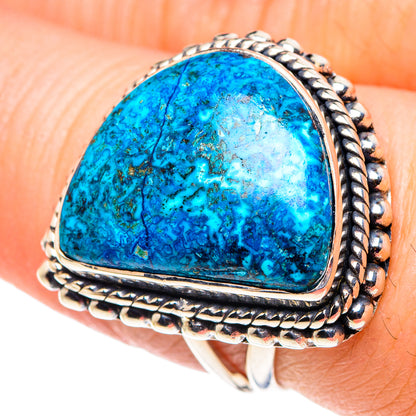 Chrysocolla Rings handcrafted by Ana Silver Co - RING92533