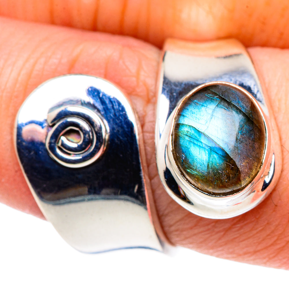 Labradorite Rings handcrafted by Ana Silver Co - RING92536