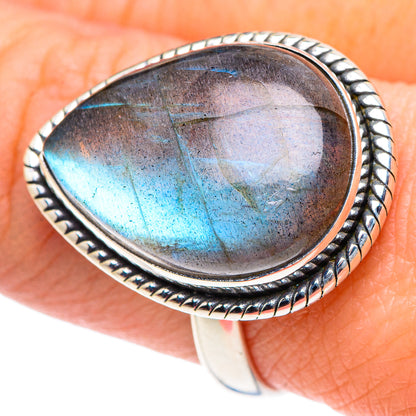 Labradorite Rings handcrafted by Ana Silver Co - RING92545