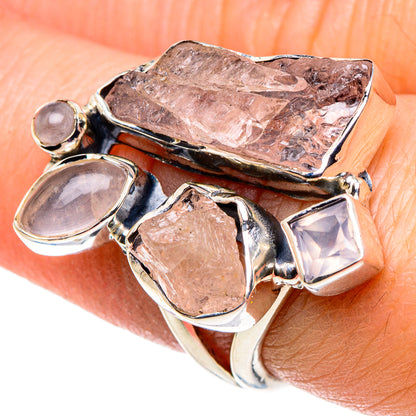 Rose Quartz Rings handcrafted by Ana Silver Co - RING92553