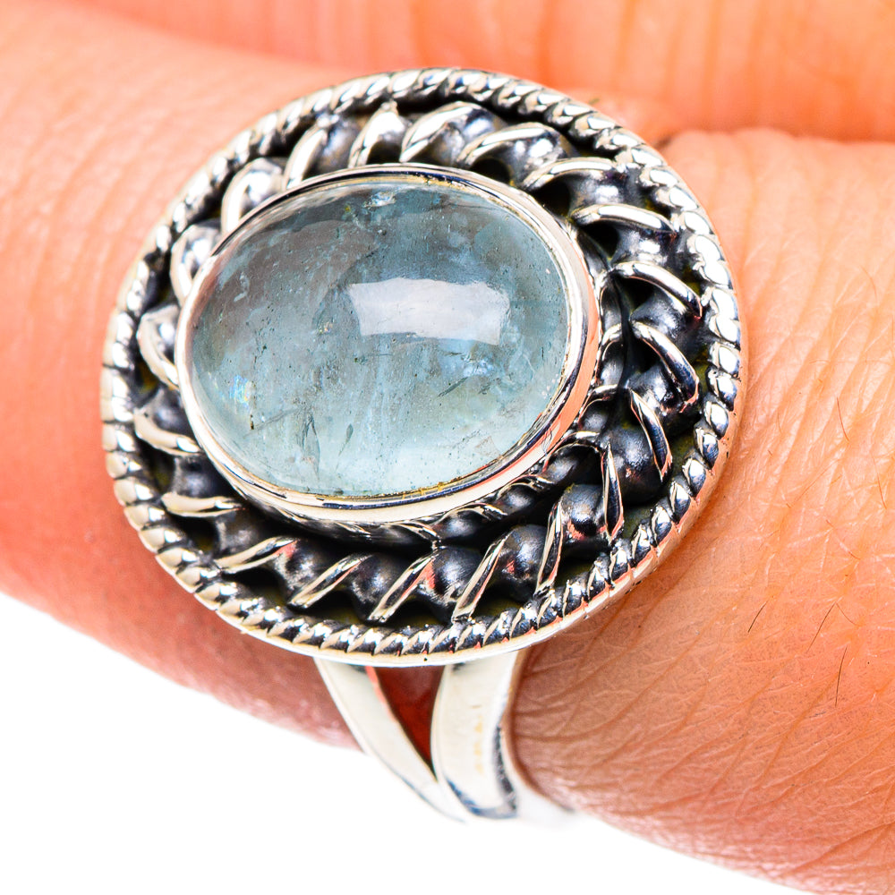 Aquamarine Rings handcrafted by Ana Silver Co - RING92560
