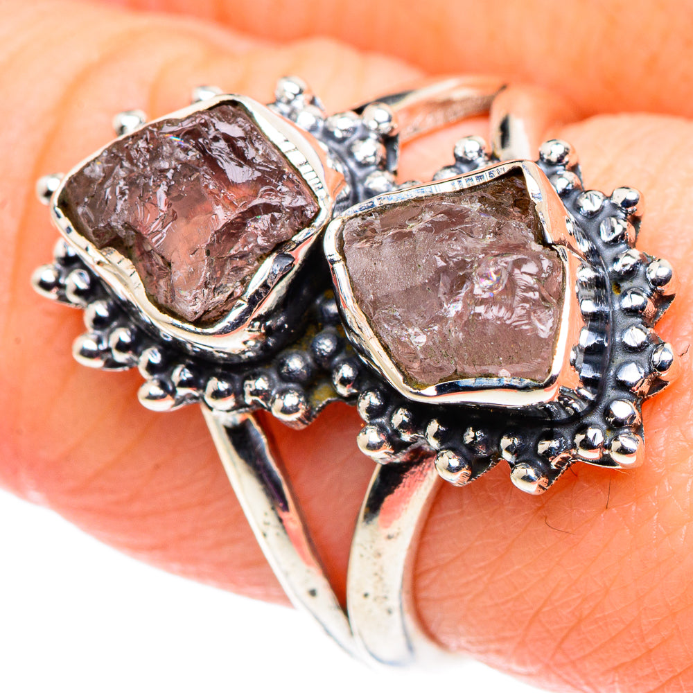 Rose Quartz Rings handcrafted by Ana Silver Co - RING92563