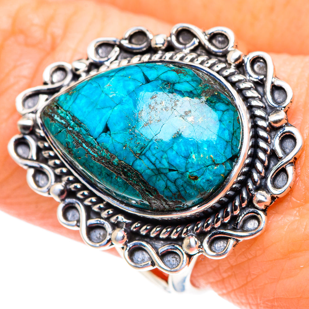 Chrysocolla Rings handcrafted by Ana Silver Co - RING92572