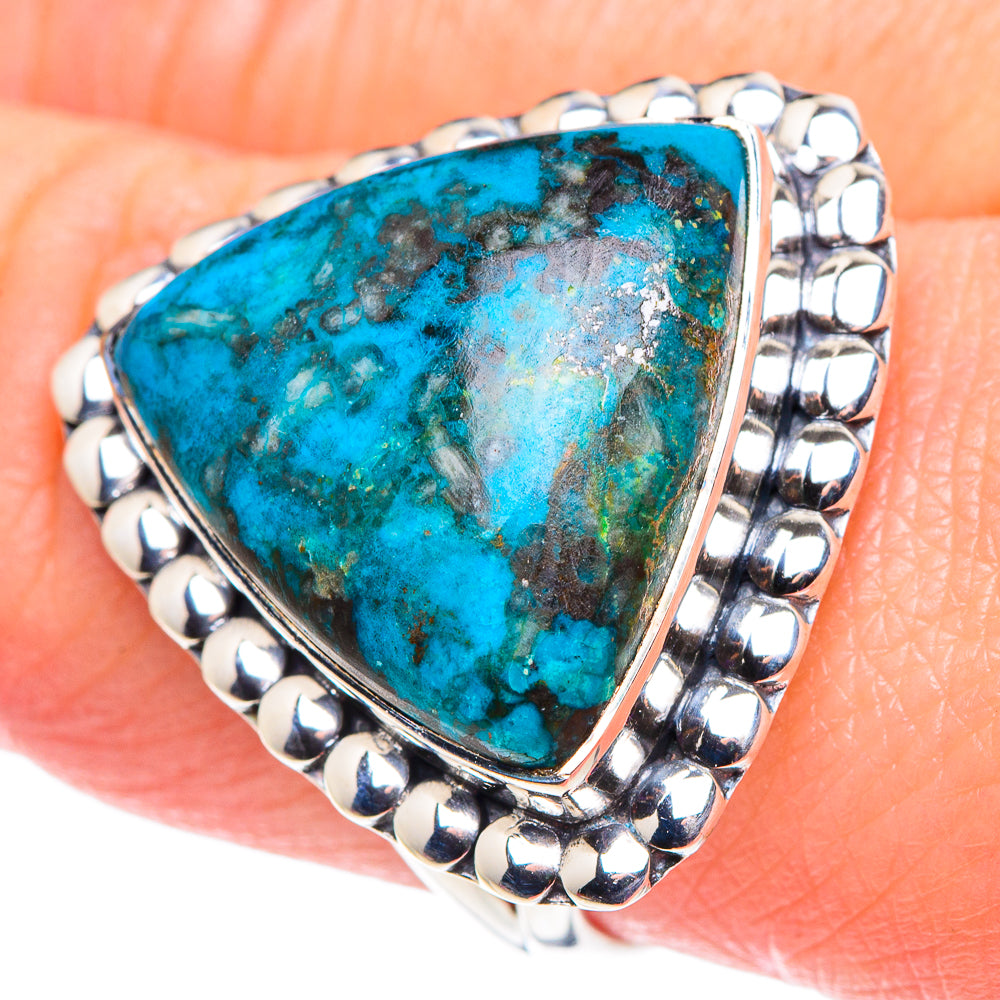 Chrysocolla Rings handcrafted by Ana Silver Co - RING92587