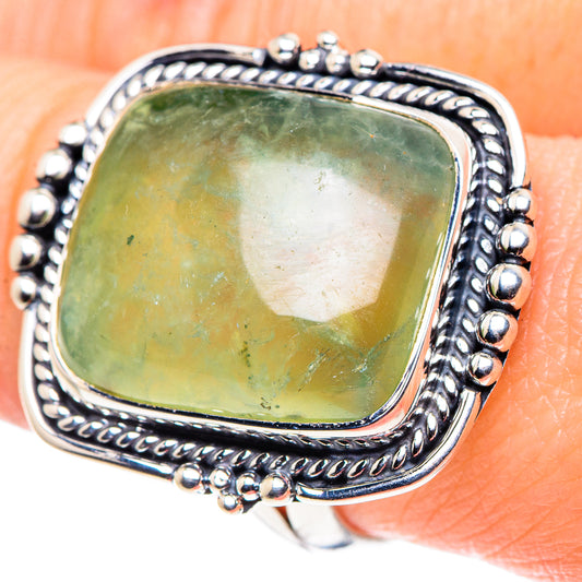 Prehnite Rings handcrafted by Ana Silver Co - RING92597