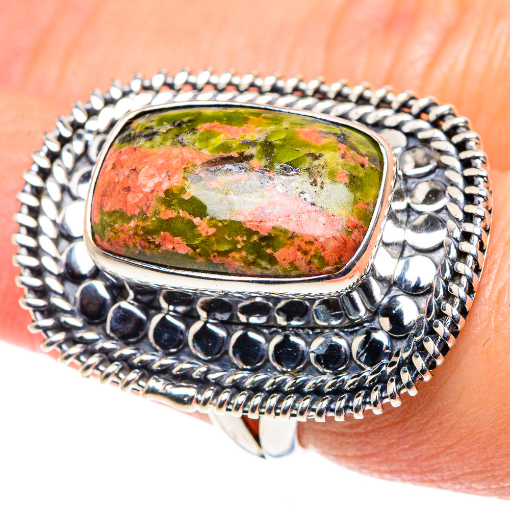 Unakite Rings handcrafted by Ana Silver Co - RING92599