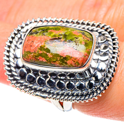 Unakite Rings handcrafted by Ana Silver Co - RING92599