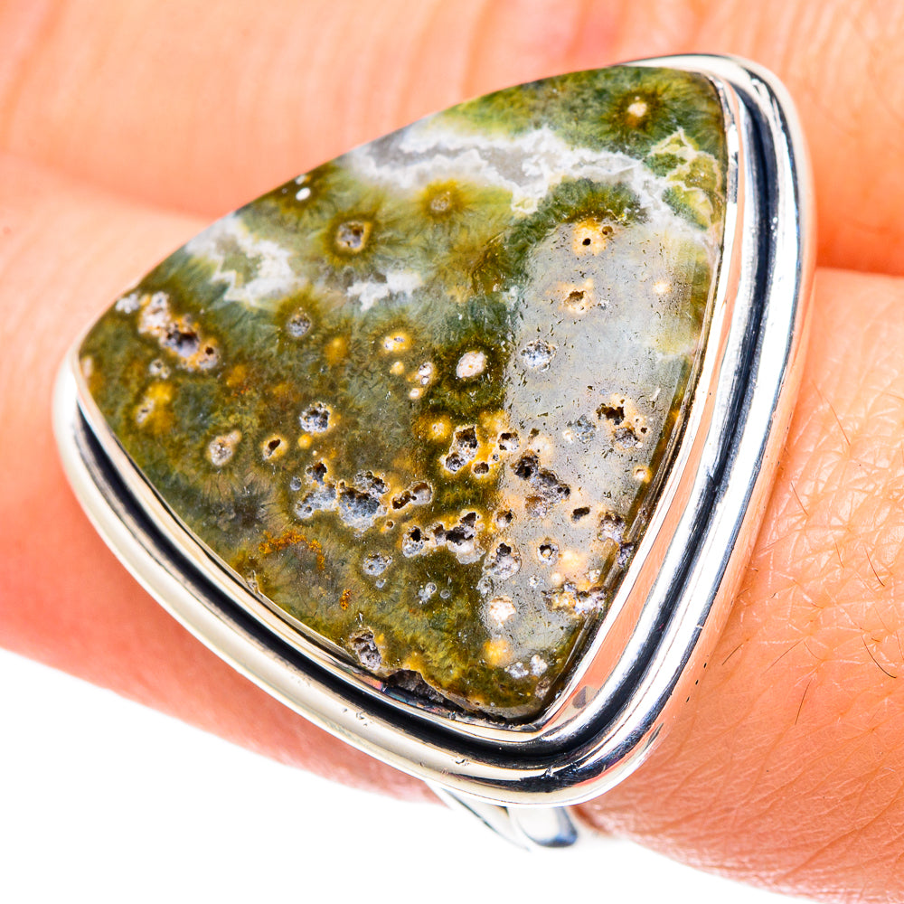 Ocean Jasper Rings handcrafted by Ana Silver Co - RING92600